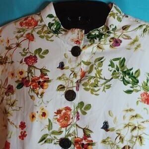 DISNEY Alice Through The Looking Glass Floral Shirt. M